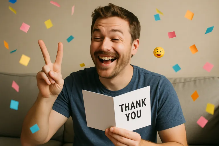 Bedanken met humor: zo reageer je grappig op alle felicitaties