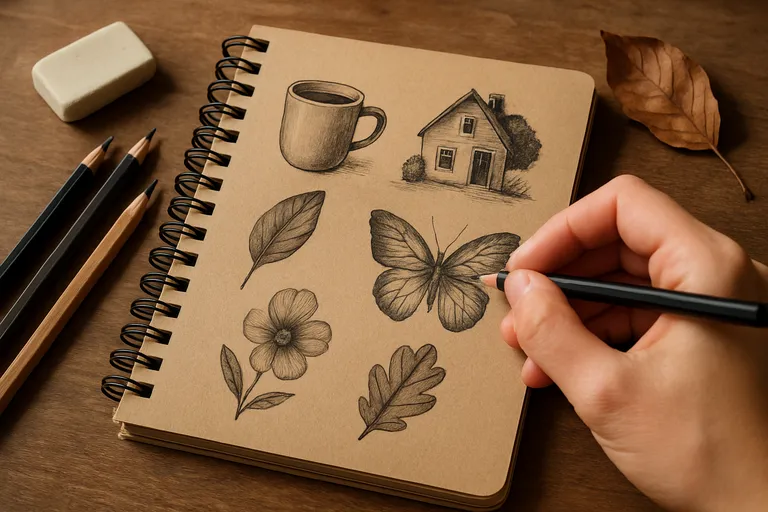 Hoe kies je iets om te tekenen en blijf je gemotiveerd