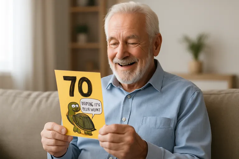 Zo kies je de juiste humoristische kaart voor een 70-jarige man
