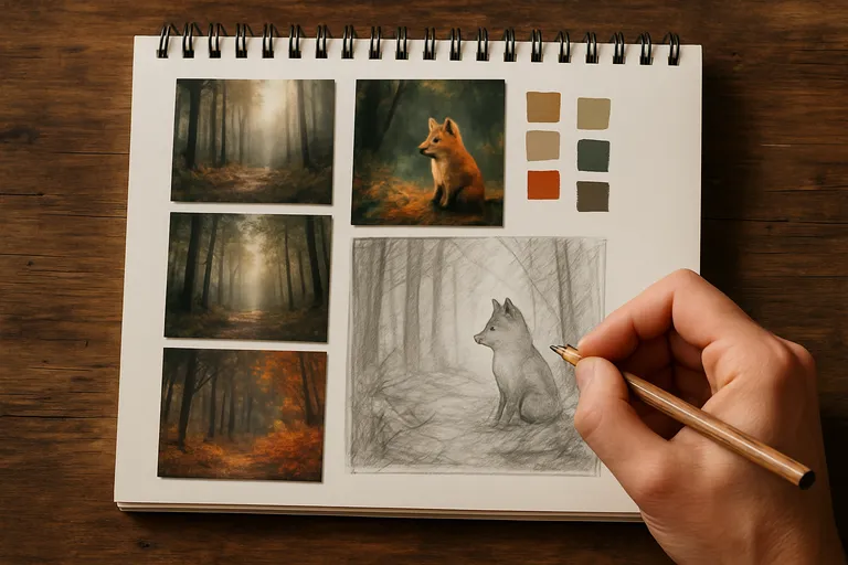 Van teken idee naar afgewerkte tekening