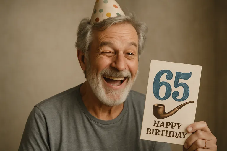 Wat is 65 jaar man humor